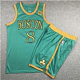 Celtics 8 Kemba Walker Green 2019-20 City Edition Swingman Jersey(With Shorts),baseball caps,new era cap wholesale,wholesale hats
